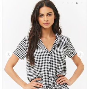 Gingham PJ Set